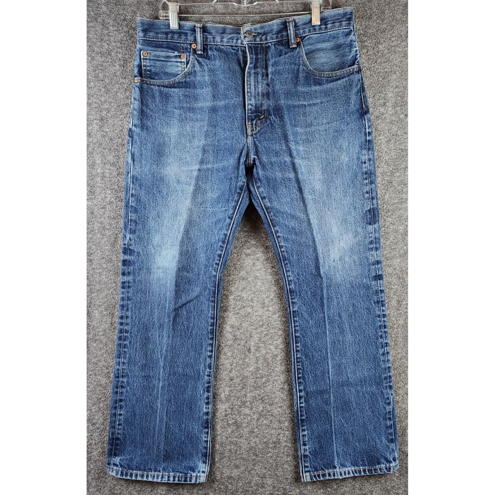 Levi Jeans Mens 35x30 517 Bootcut Blue Denim Medium Wash EUC